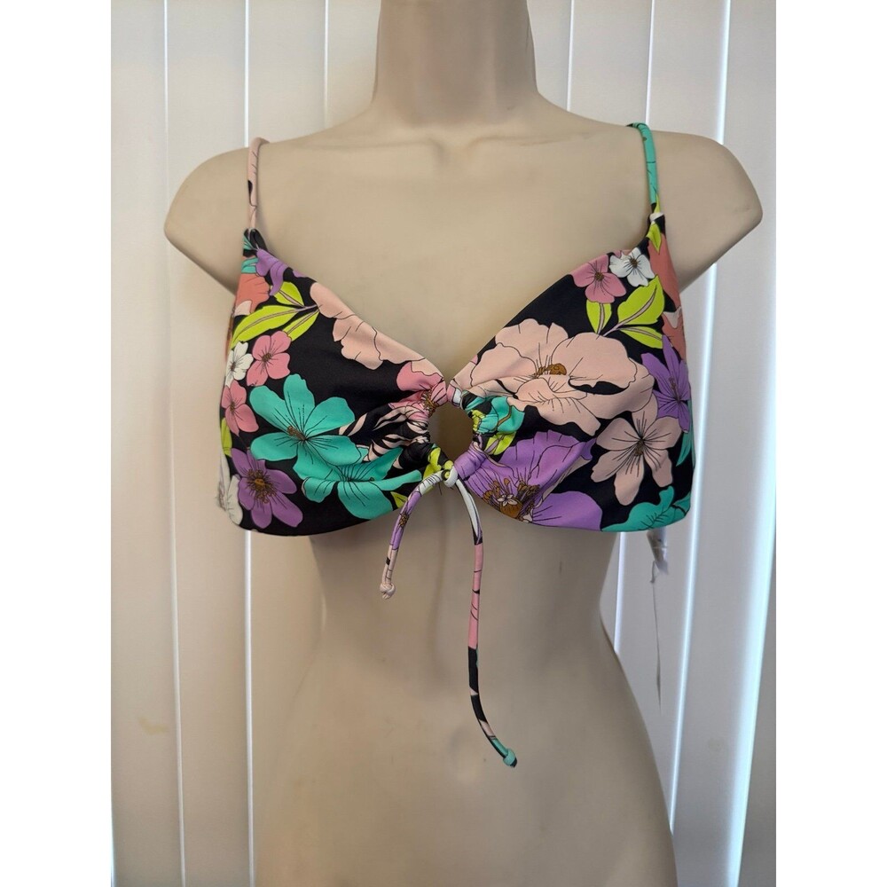 NWT Women’s O'Neill Abbie Floral Tropical Nosara Bralette Bikini Top Size 2XL